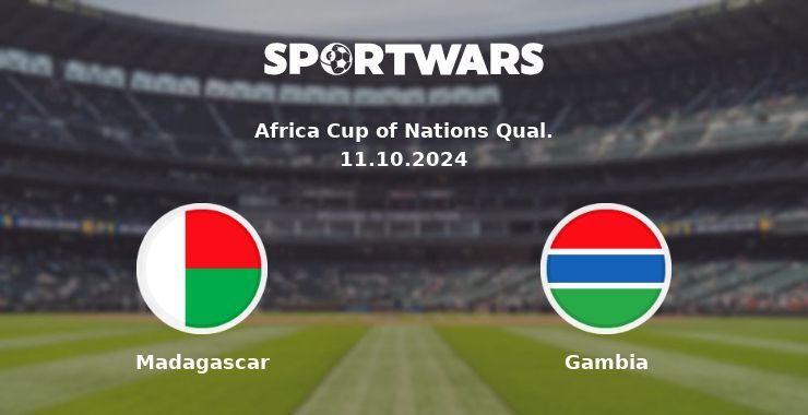 Madagascar — Gambia, where to watch online broadcast