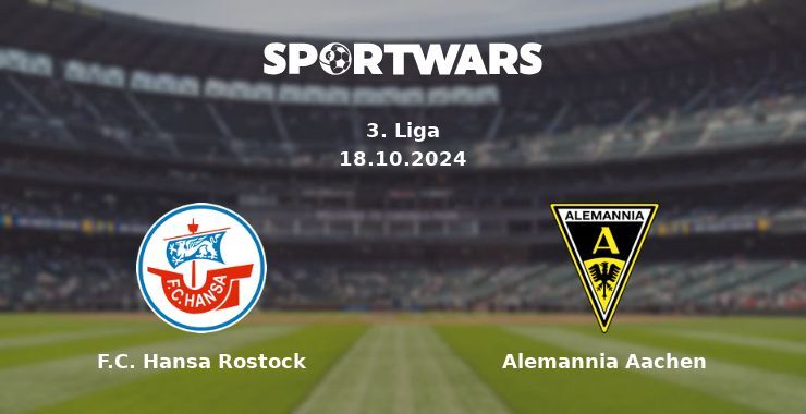 F.C. Hansa Rostock — Alemannia Aachen watch online for free 19.10.2024