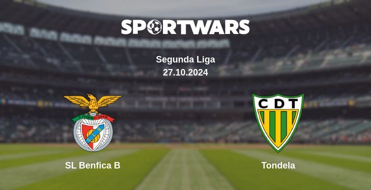 SL Benfica B — Tondela, where to watch online broadcast