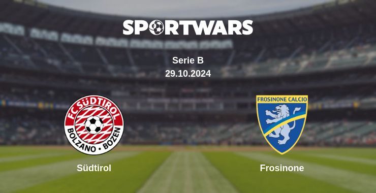 Südtirol — Frosinone watch online for free 29.10.2024