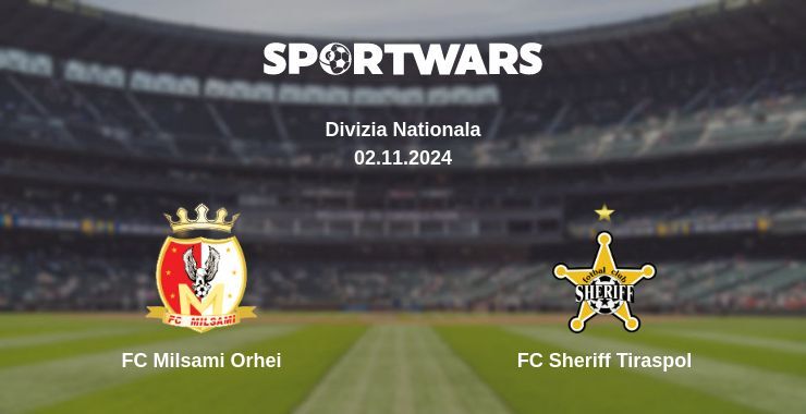 Result of the FC Milsami Orhei — FC Sheriff Tiraspol match, 02.11.2024