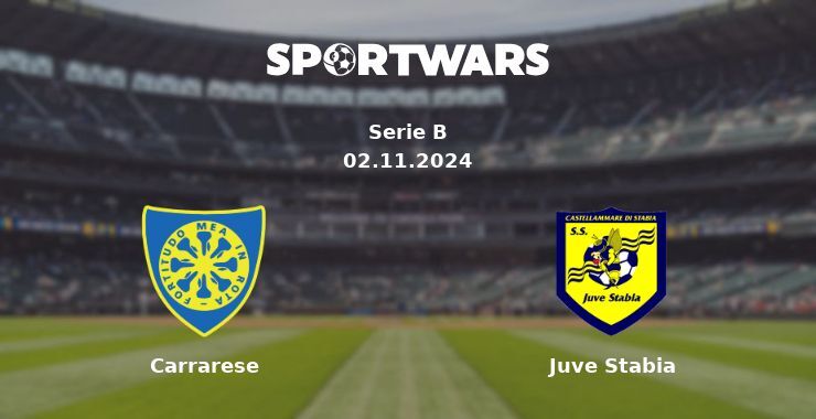 Carrarese — Juve Stabia watch online for free 02.11.2024