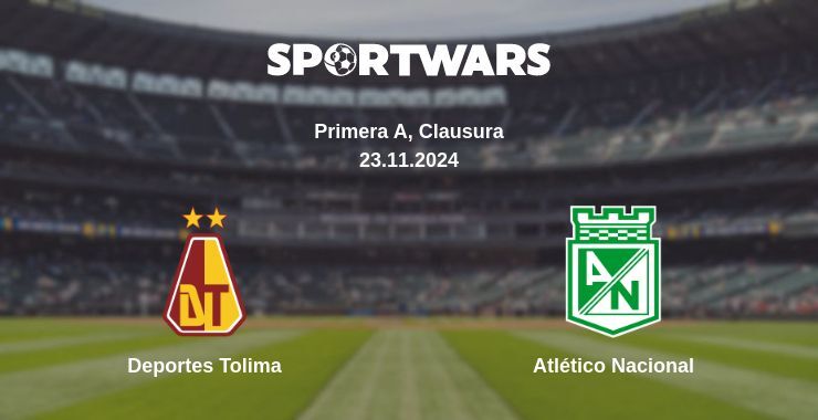 Result of the Deportes Tolima — Atlético Nacional match, 15.11.2024