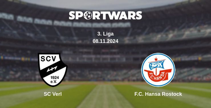 SC Verl — F.C. Hansa Rostock watch online for free 08.11.2024