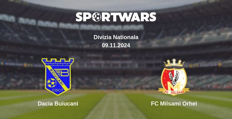 Result of the Dacia Buiucani — FC Milsami Orhei match, 09.11.2024