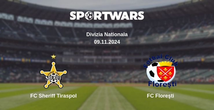 Result of the FC Sheriff Tiraspol — FC Floreşti match, 09.11.2024