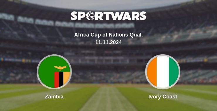 Zambia — Ivory Coast, where to watch online broadcast