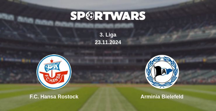 F.C. Hansa Rostock — Arminia Bielefeld watch online for free 23.11.2024