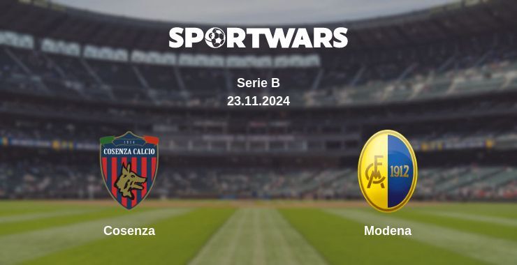 Cosenza — Modena watch online for free 22.11.2024