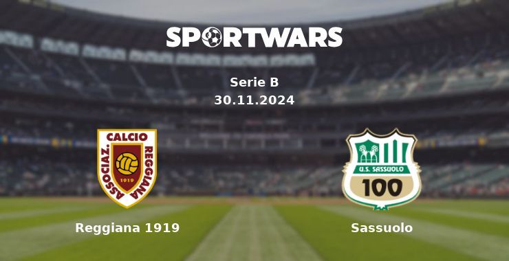 Reggiana 1919 — Sassuolo watch online for free 30.11.2024