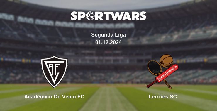 Académico De Viseu FC — Leixões SC watch online for free 01.12.2024