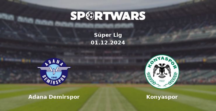 Adana Demirspor — Konyaspor watch online for free 01.12.2024