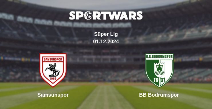 Samsunspor — BB Bodrumspor watch online for free 01.12.2024