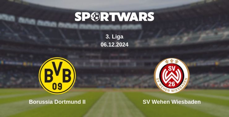 Borussia Dortmund II — SV Wehen Wiesbaden watch online for free 06.12.2024