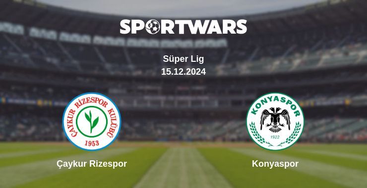 Çaykur Rizespor — Konyaspor watch online for free 15.12.2024