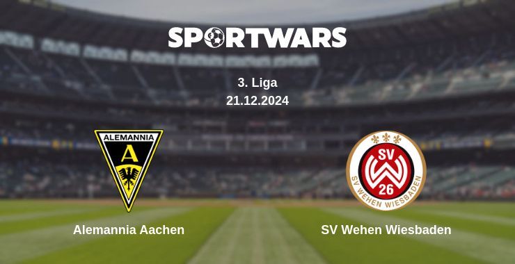 Result of the Alemannia Aachen — SV Wehen Wiesbaden match, 21.12.2024