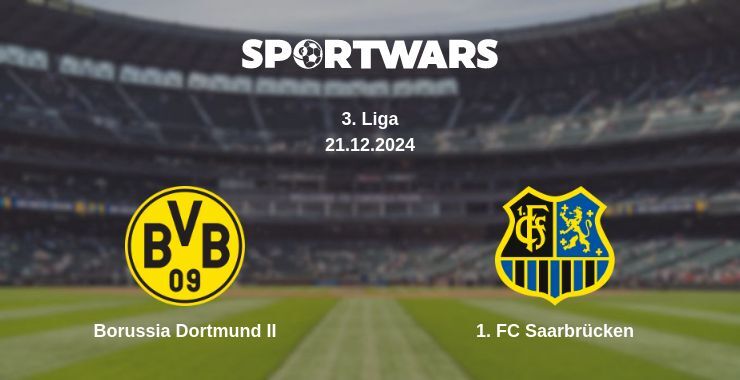 Result of the Borussia Dortmund II — 1. FC Saarbrücken match, 21.12.2024