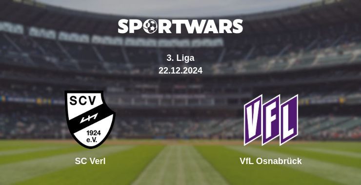 SC Verl — VfL Osnabrück watch online broadcast, 22.12.2024