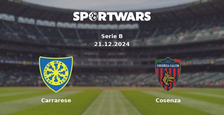 Carrarese — Cosenza watch online for free 21.12.2024