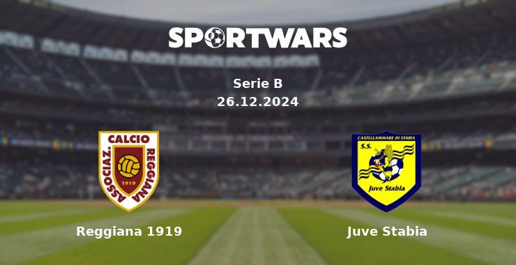 Reggiana 1919 — Juve Stabia watch online for free 26.12.2024