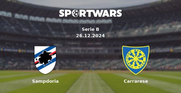 Sampdoria — Carrarese watch online for free 26.12.2024