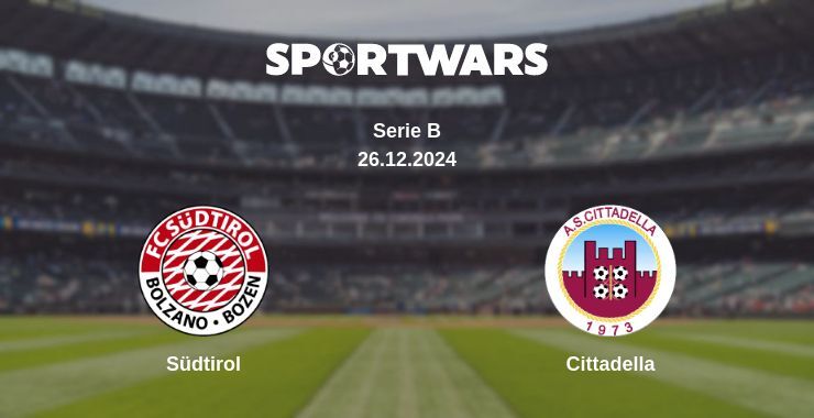 Südtirol — Cittadella watch online broadcast, 26.12.2024