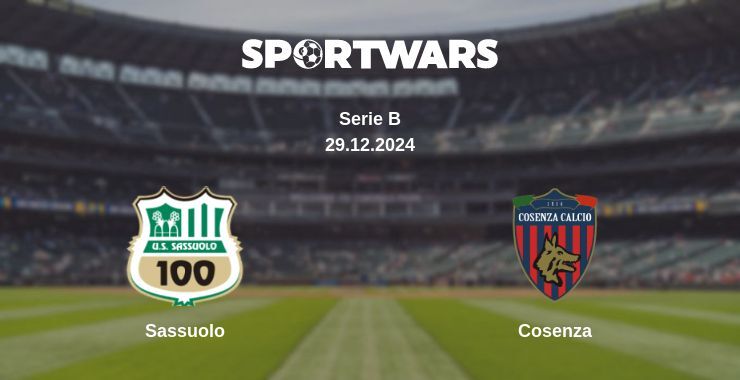 Sassuolo — Cosenza watch online broadcast, 29.12.2024