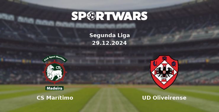 CS Marítimo — UD Oliveirense watch online for free 29.12.2024