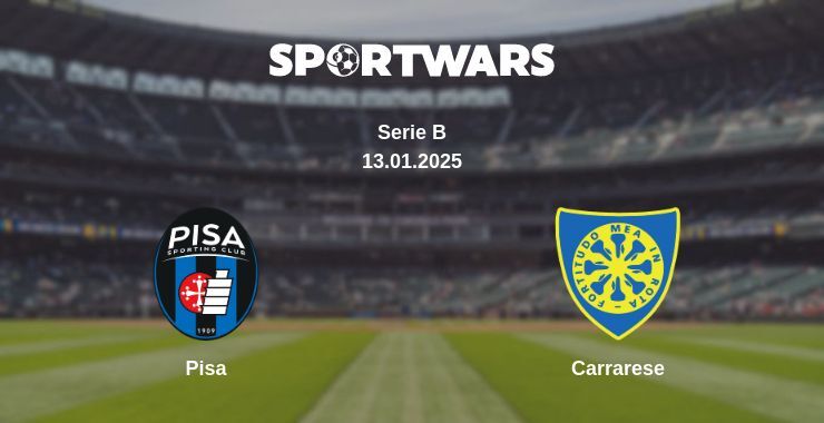 Pisa — Carrarese watch online broadcast, 13.01.2025