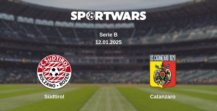 Südtirol — Catanzaro watch online broadcast, 12.01.2025