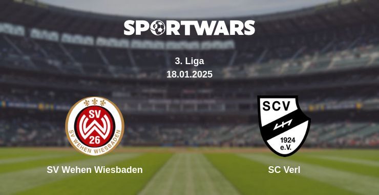 SV Wehen Wiesbaden — SC Verl watch online broadcast, 18.01.2025