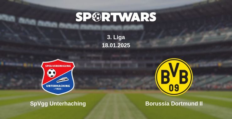 SpVgg Unterhaching — Borussia Dortmund II watch online broadcast, 18.01.2025