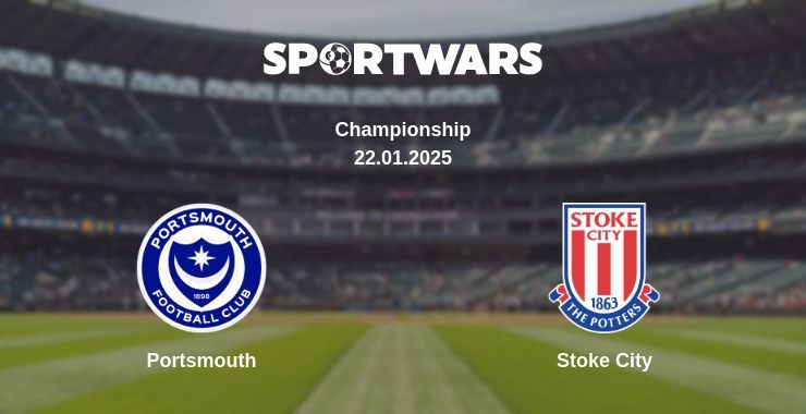 Portsmouth — Stoke City watch online broadcast, 22.01.2025