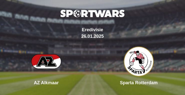 AZ Alkmaar — Sparta Rotterdam watch online broadcast, 26.01.2025