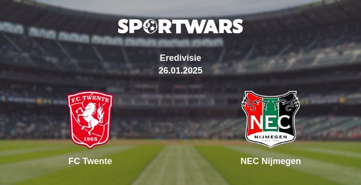 FC Twente — NEC Nijmegen watch online broadcast, 26.01.2025