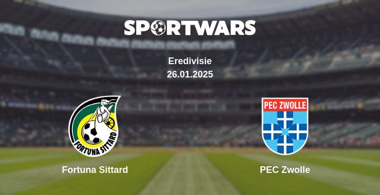 Fortuna Sittard — PEC Zwolle watch online broadcast, 26.01.2025