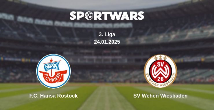 F.C. Hansa Rostock — SV Wehen Wiesbaden watch online for free 24.01.2025