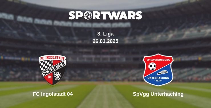 FC Ingolstadt 04 — SpVgg Unterhaching watch online broadcast, 26.01.2025