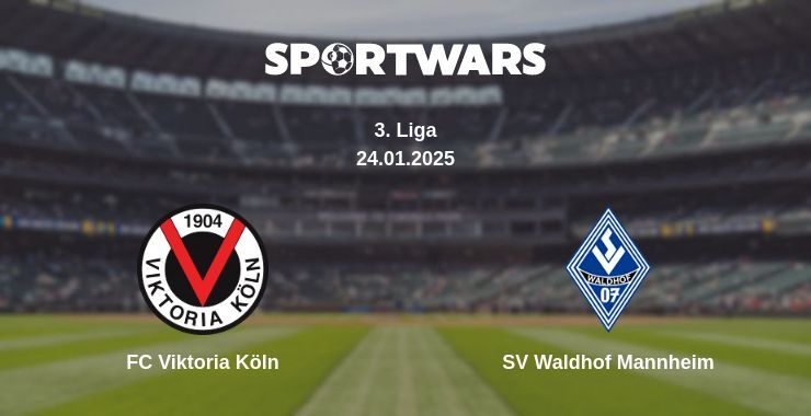 FC Viktoria Köln — SV Waldhof Mannheim watch online broadcast, 24.01.2025