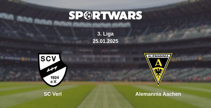 SC Verl — Alemannia Aachen watch online broadcast, 25.01.2025