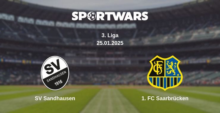 SV Sandhausen — 1. FC Saarbrücken watch online broadcast, 25.01.2025