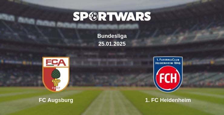 FC Augsburg — 1. FC Heidenheim watch online for free 25.01.2025