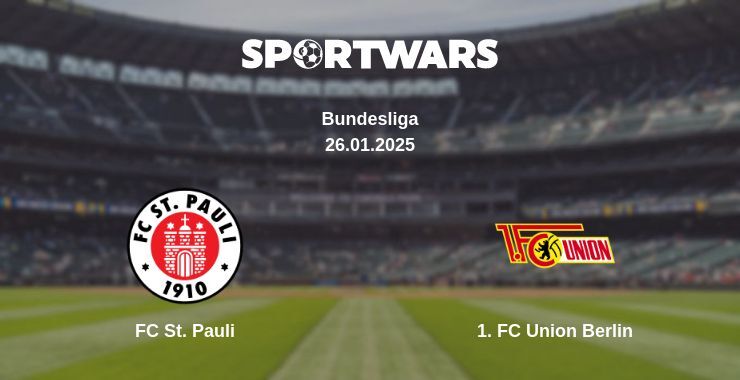 FC St. Pauli — 1. FC Union Berlin watch online broadcast, 26.01.2025