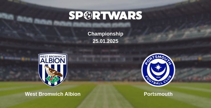 West Bromwich Albion — Portsmouth watch online for free 25.01.2025