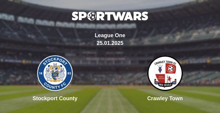 Stockport County — Crawley Town watch online for free 25.01.2025