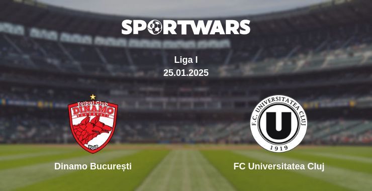 Dinamo București — FC Universitatea Cluj watch online for free 25.01.2025