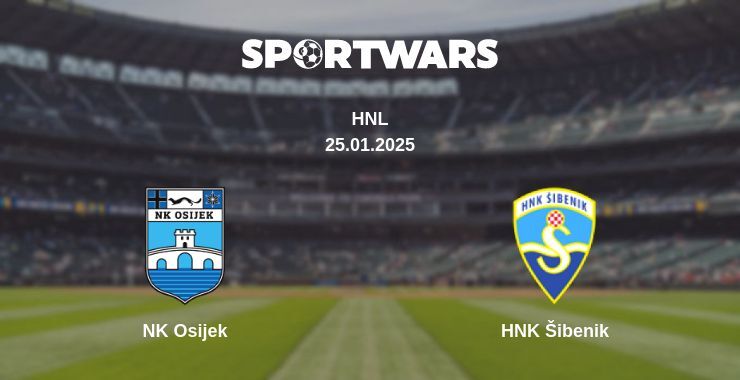 NK Osijek — HNK Šibenik watch online broadcast, 25.01.2025