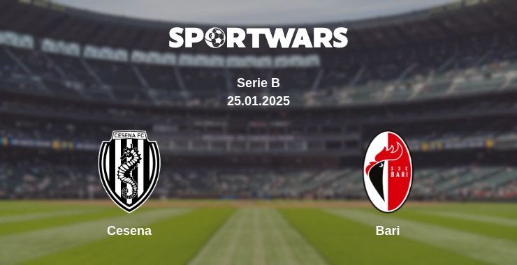 Cesena — Bari watch online broadcast, 25.01.2025