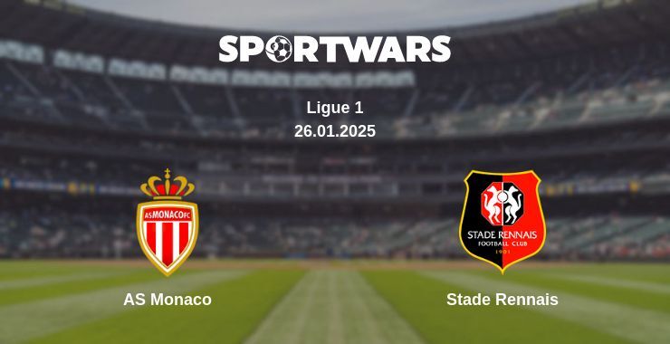 AS Monaco — Stade Rennais watch online broadcast, 26.01.2025