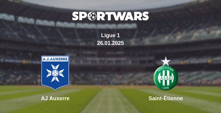 AJ Auxerre — Saint-Étienne watch online broadcast, 26.01.2025